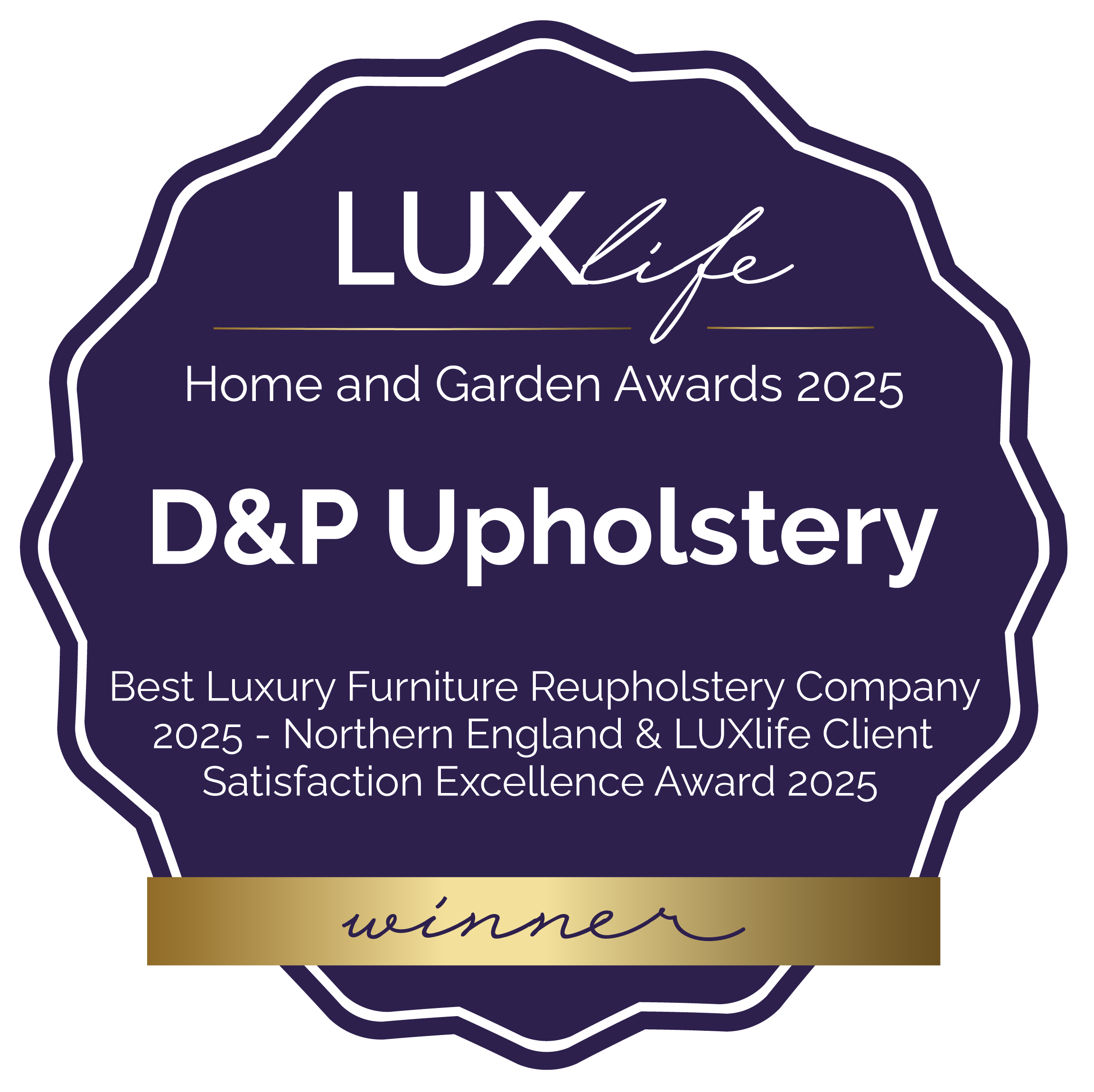 Home and Garden Awards 2025 winner badge